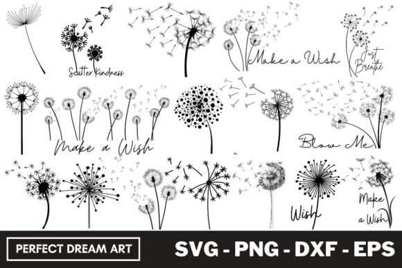 Download Dandelion Silhouette Bundles Outline - Premium Resources