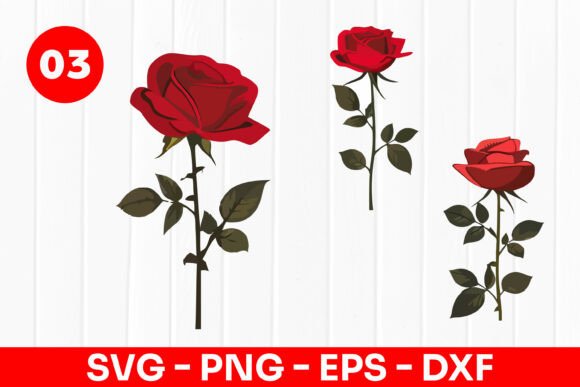 Download Red Rose Flower Romantic Design SVG PNG - Rose Collection
