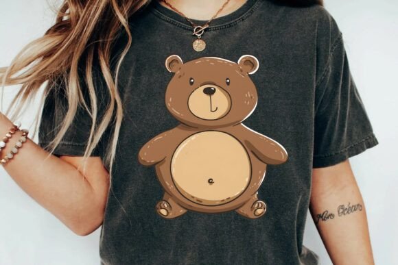Download Cute Brown Teddy Bear Illustration Cartoon Character Clipart for Nursery Decor Png - Cute Collection
