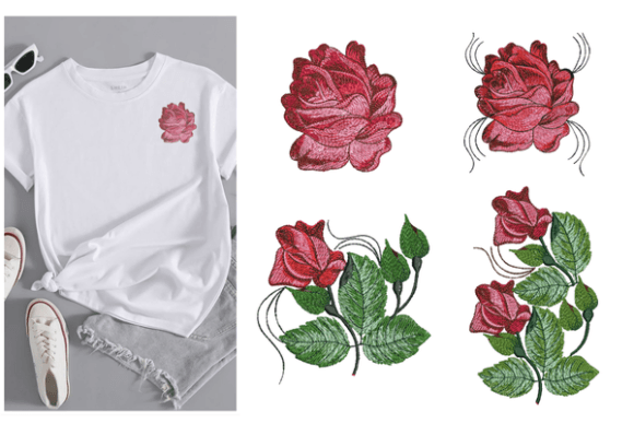 Download Rose Flower Embroidery Design - Rose Collection