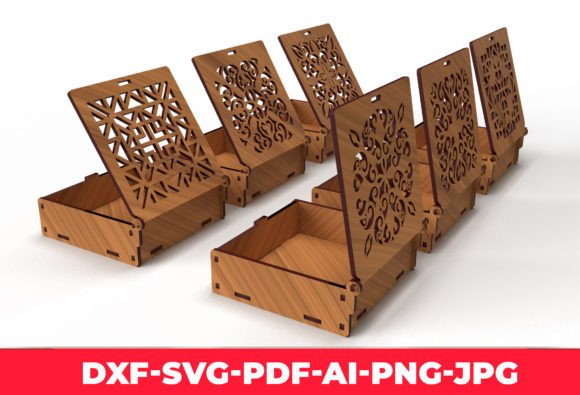 Download Ornaments Wooden Gift Box Laser Cut 02 - Gift Collection