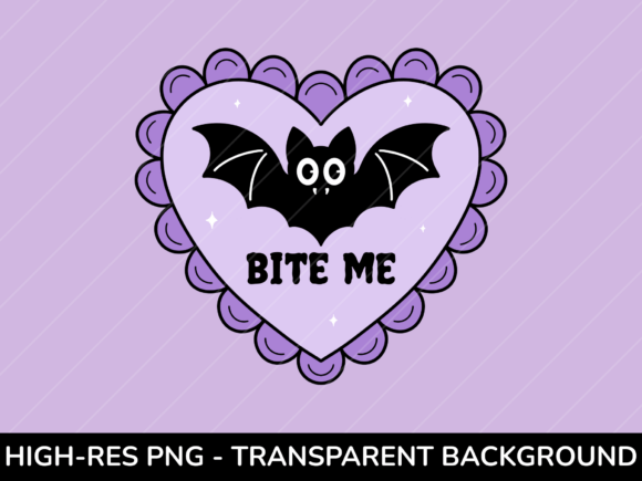 Download Bite Me Bat PNG – Cute Gothic Valentine - Cute Collection