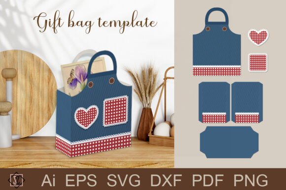 Download Gift Bag Template Apron. - Gift Collection