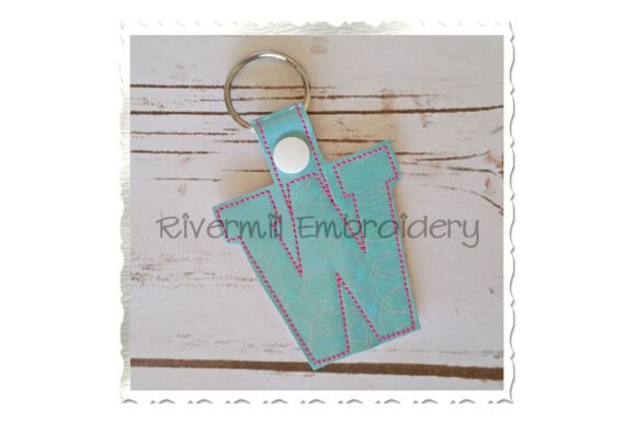 Download ITH Snap Tab Keychain - Letter W - Letter Collection