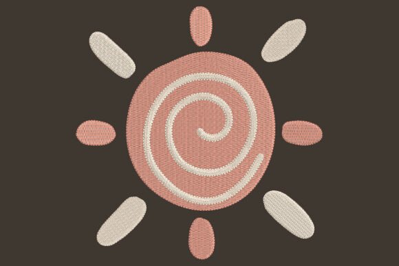 Download Cute Boho Sun Embroidery Design - Cute Collection